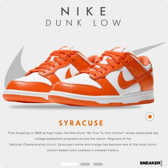 NIKE DUNK LOW TOP ORANGE BLAZE