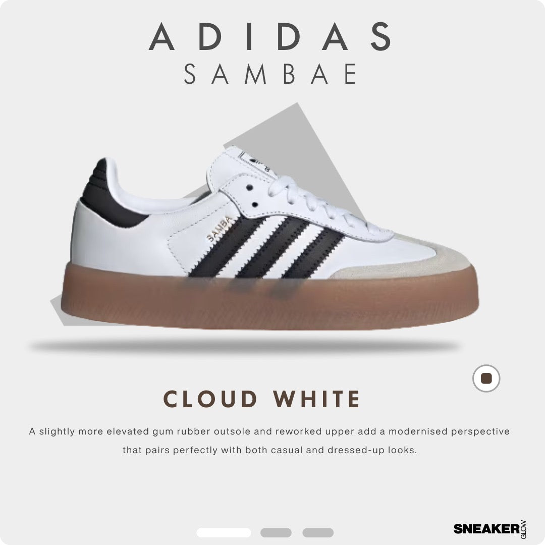 ADIDAS SAMBA GUM SOLE CLOUD WHITE