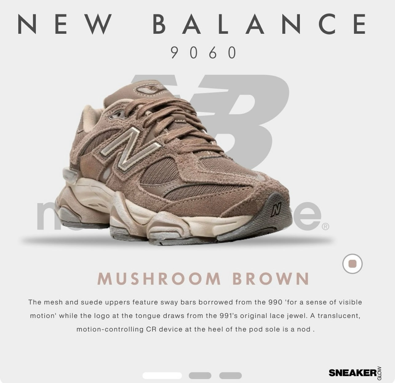 New balance 9060 mushroom brown