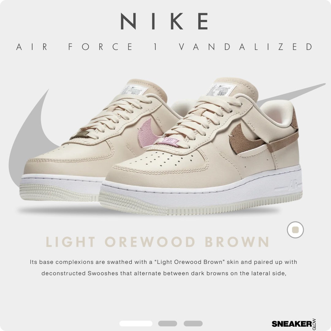 NIKE AIR FORCE 1 LIGHT OREWOOD BROWN