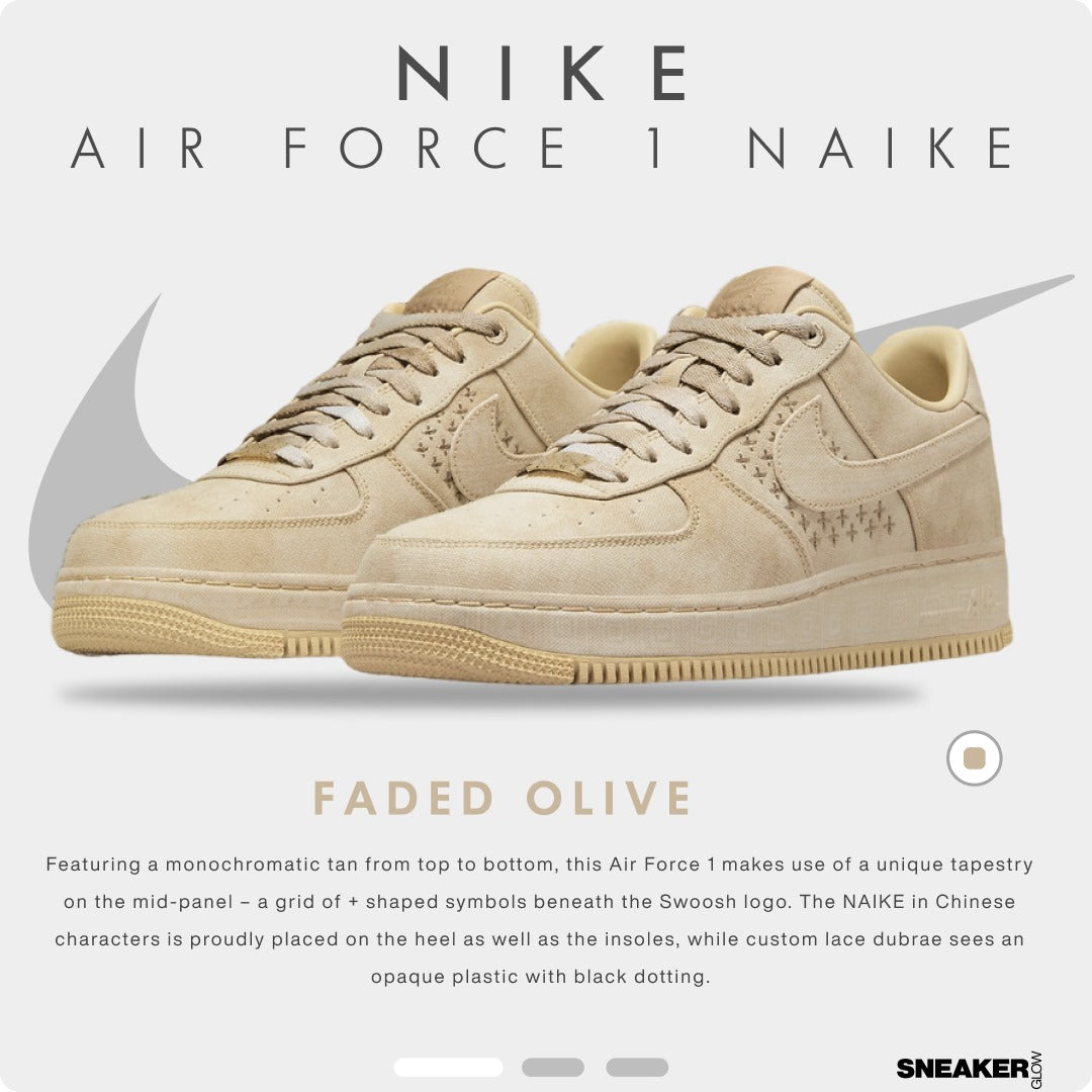 NIKE AIR FORCE 1 FADED OLIVE