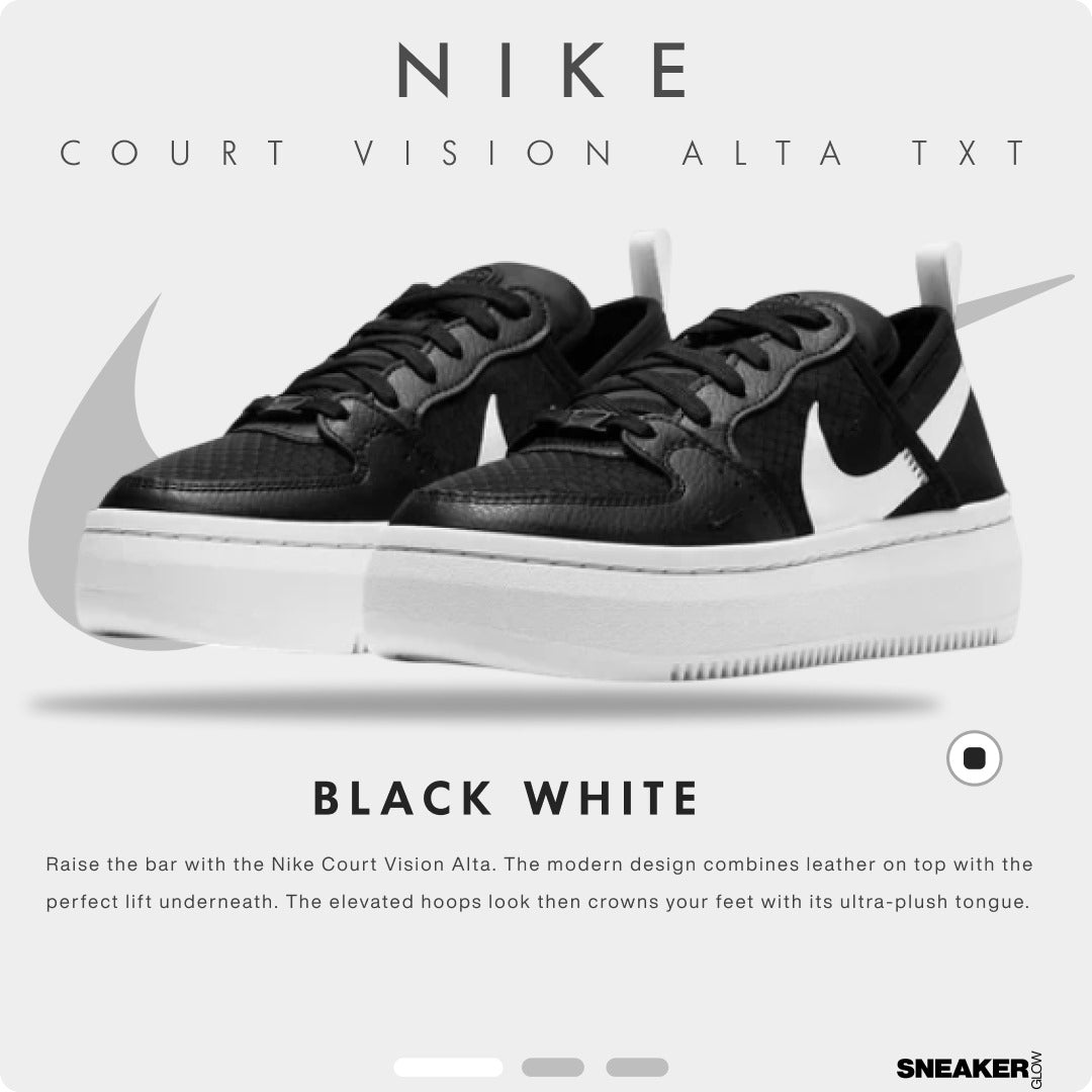 NIKE COURTVISION ALTA TXT BLACK