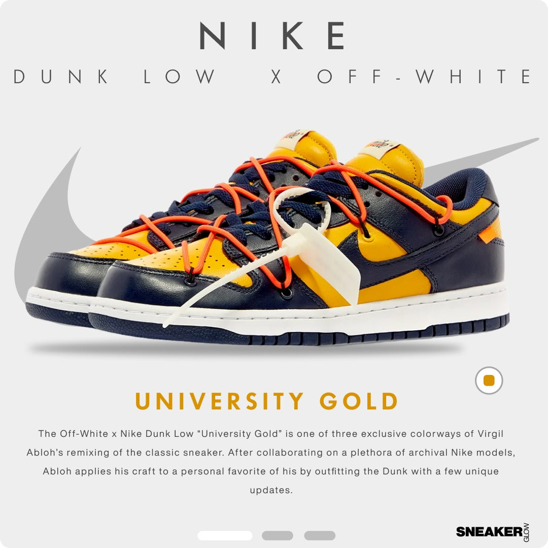 NIKE DUNK LOW X OFF-WHITE UNIVERSITY GOLD