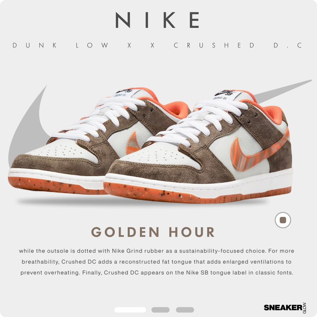 NIKE CRUSHED D.C X DUNK LOW SB GOLDEN HOUR