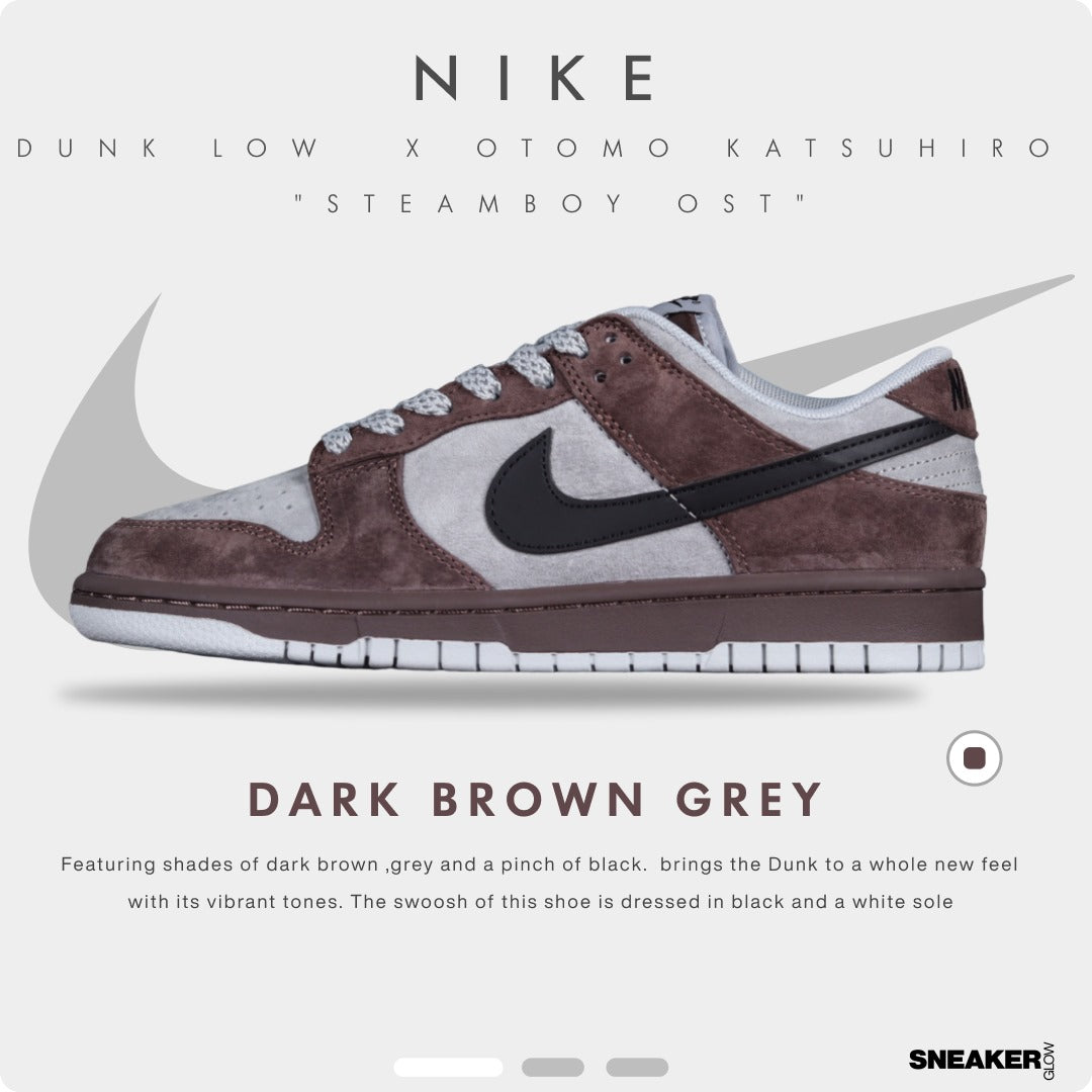 NIKE DUNK LOW DARK BROWN GREY