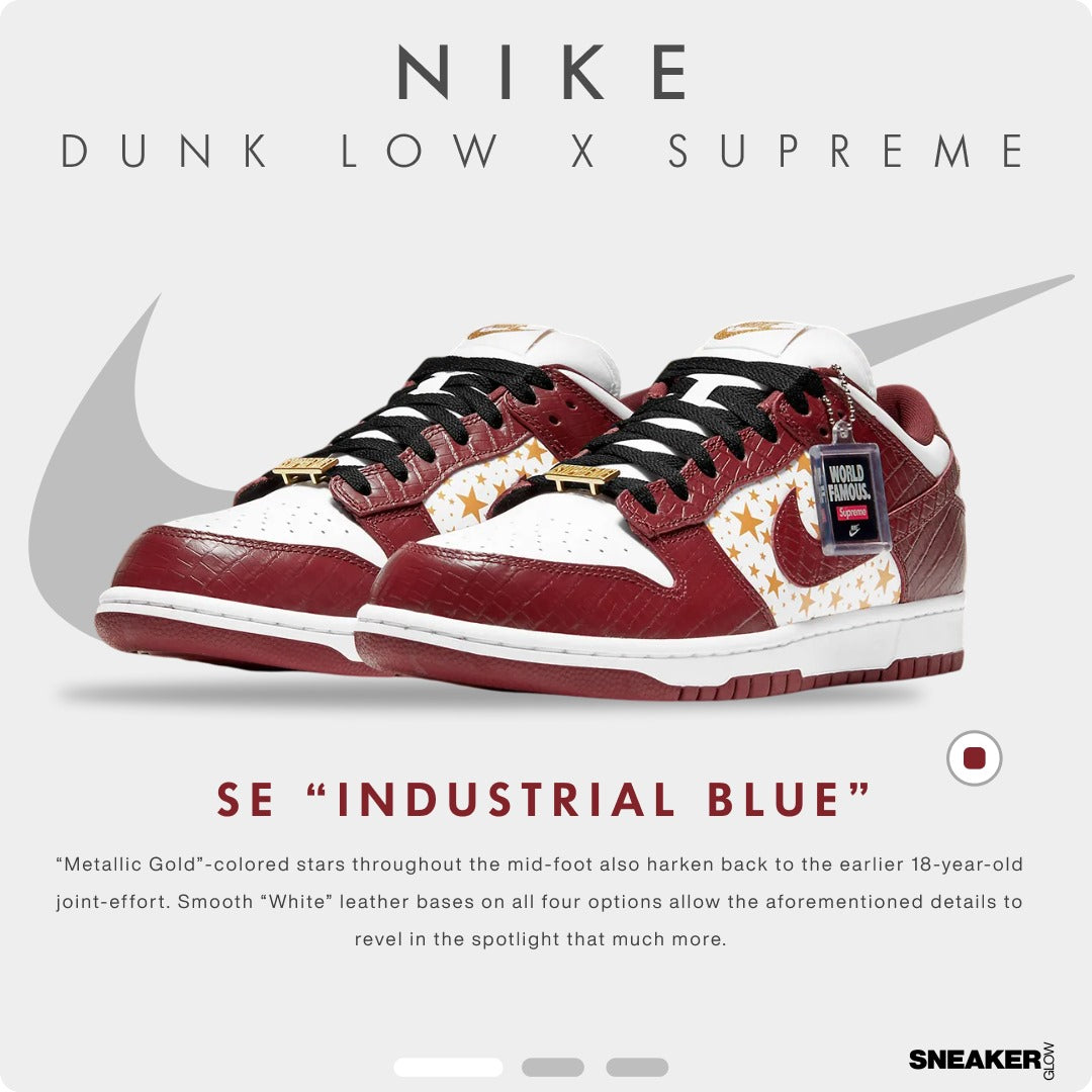 NIKE DUNK LOW X SUPREME BARKROOT BROWN