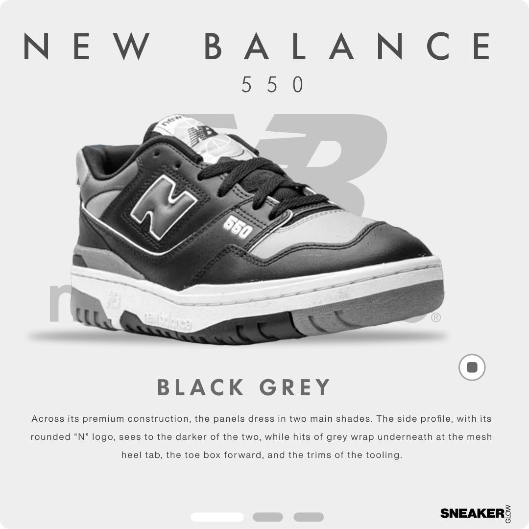 NEW BALANCE 550 BLACK GREY