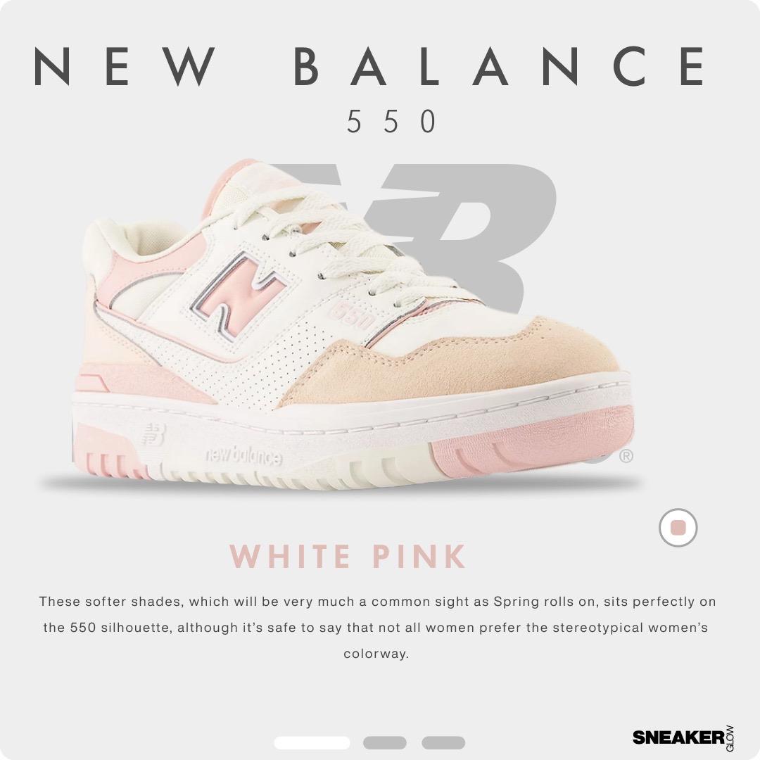 NEW BALANCE WHITE PINK