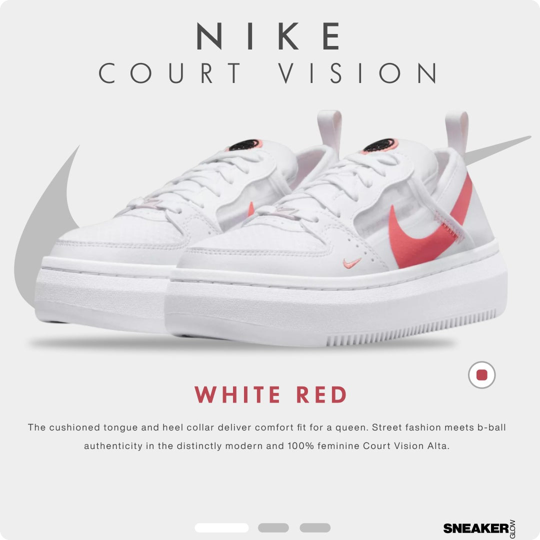 NIKE AIR FORCE 1 COURTVISION ALTA WHITE RES