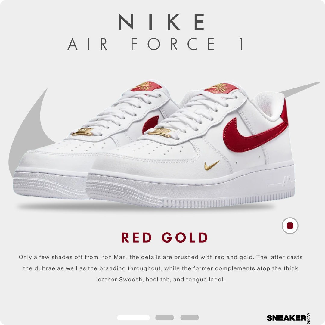 NIKE AIR FORCE 1 RED GOLD