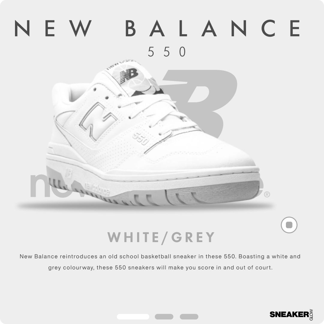 NEW BALANCE 550 WHITE GREY