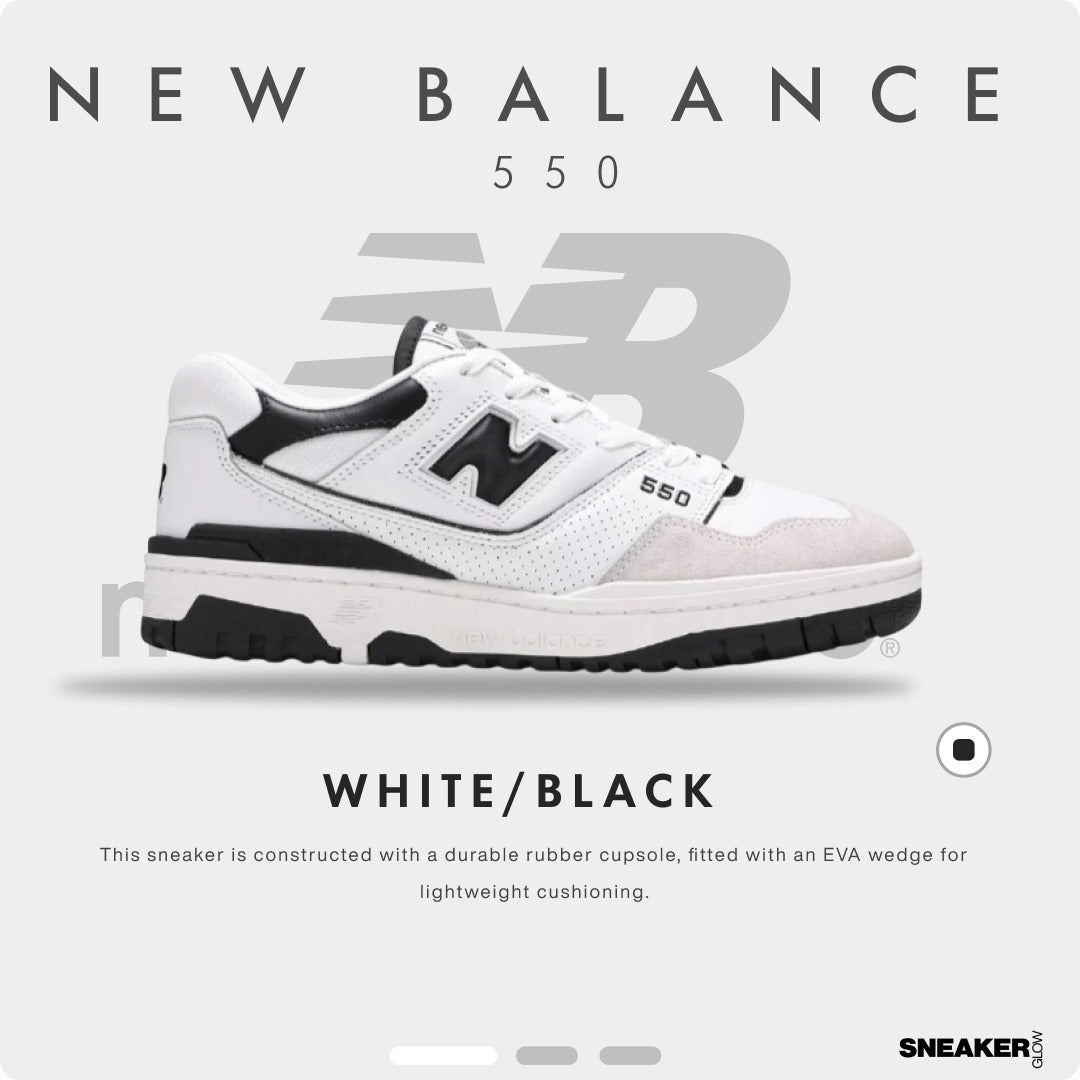 NEW BALANCE 550 WHITE BLACK