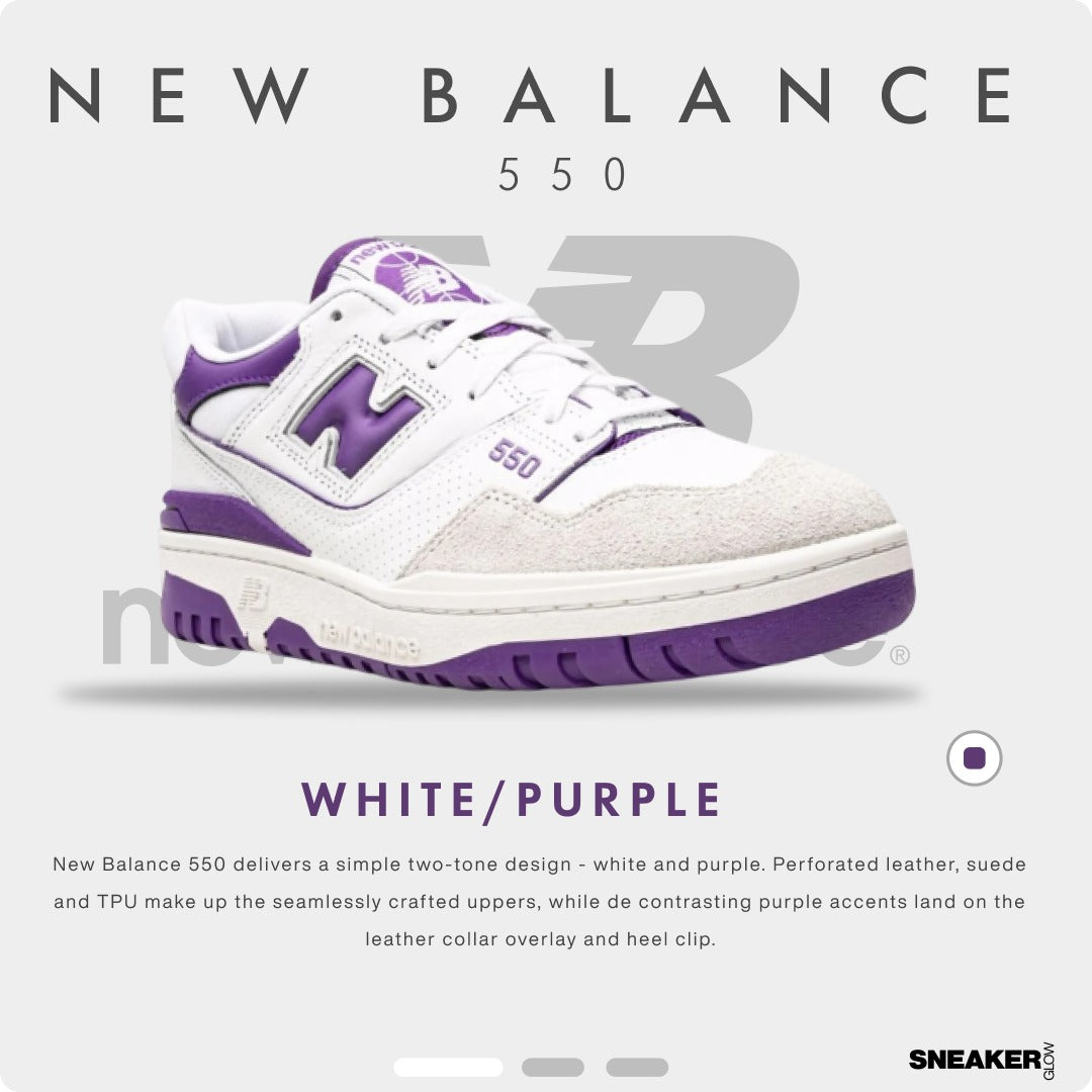 NEW BALANCE WHITE PURPLE