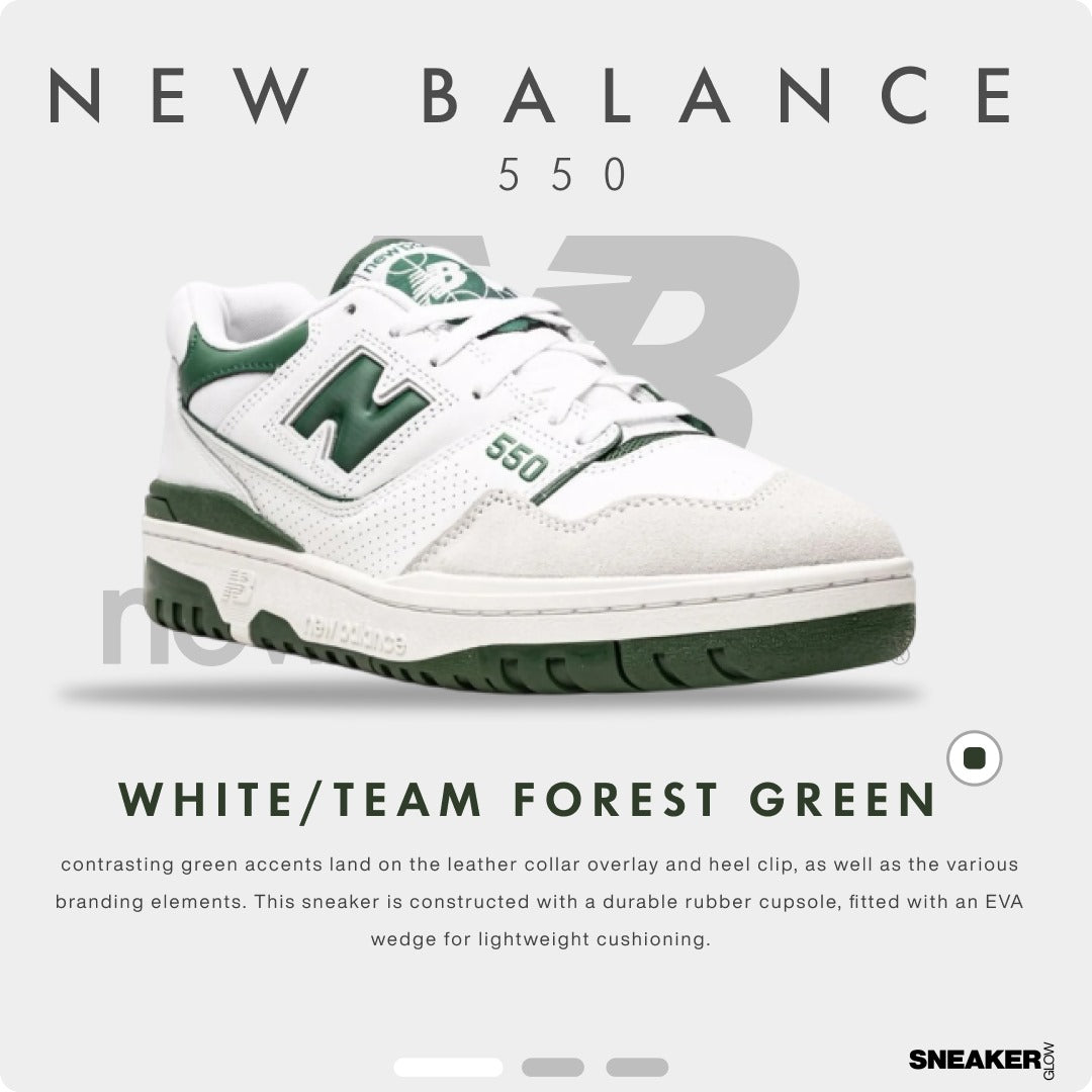 NEW BALANCE 550 WHITE GREEN