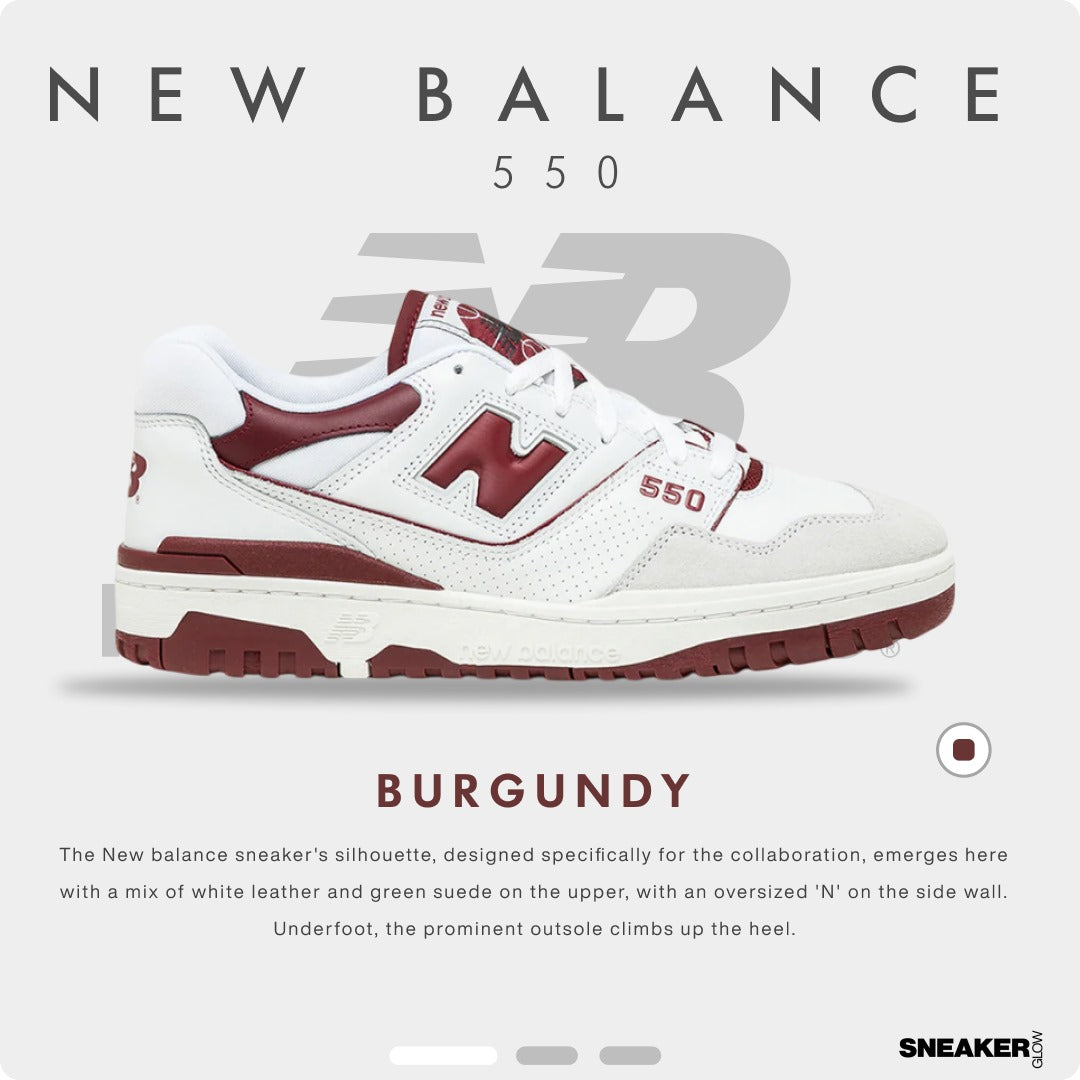 NEW BALANCE 550 BURGANDY