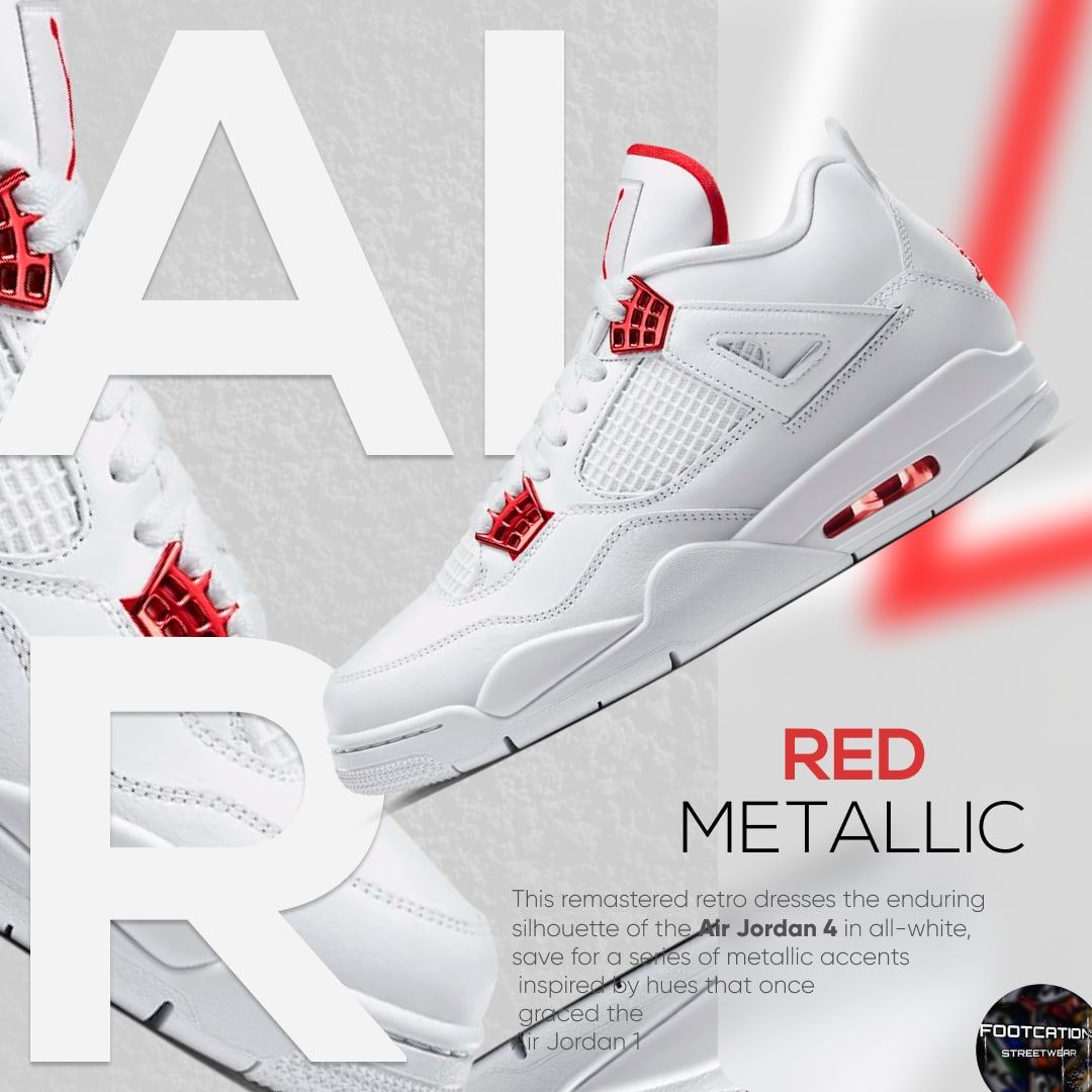 AIR JORDAN 4 RED MATELLIC