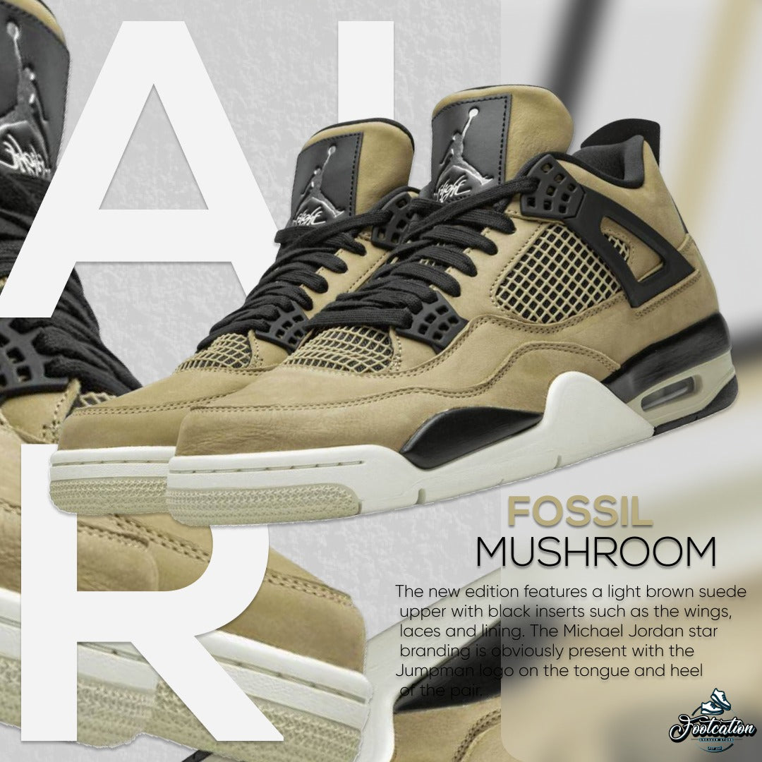 JORDAN 4 FOSSIL MUSHROOM