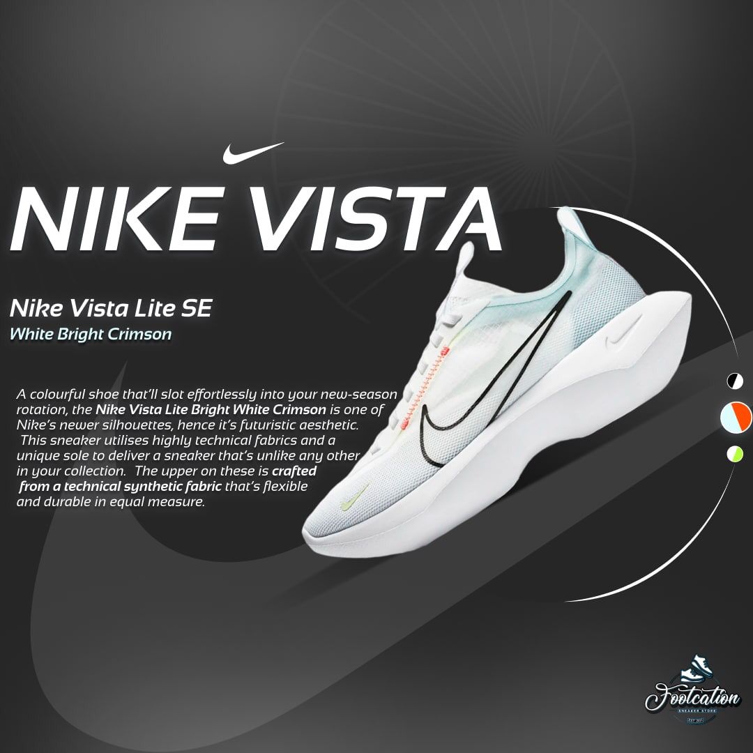 NIKE VISTA LITE SE WHITE BRIGHT CRIMSON