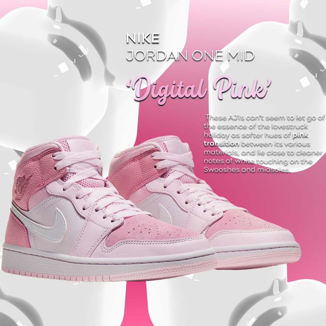 NIKE JORDAN 1 DIGITAL PINK