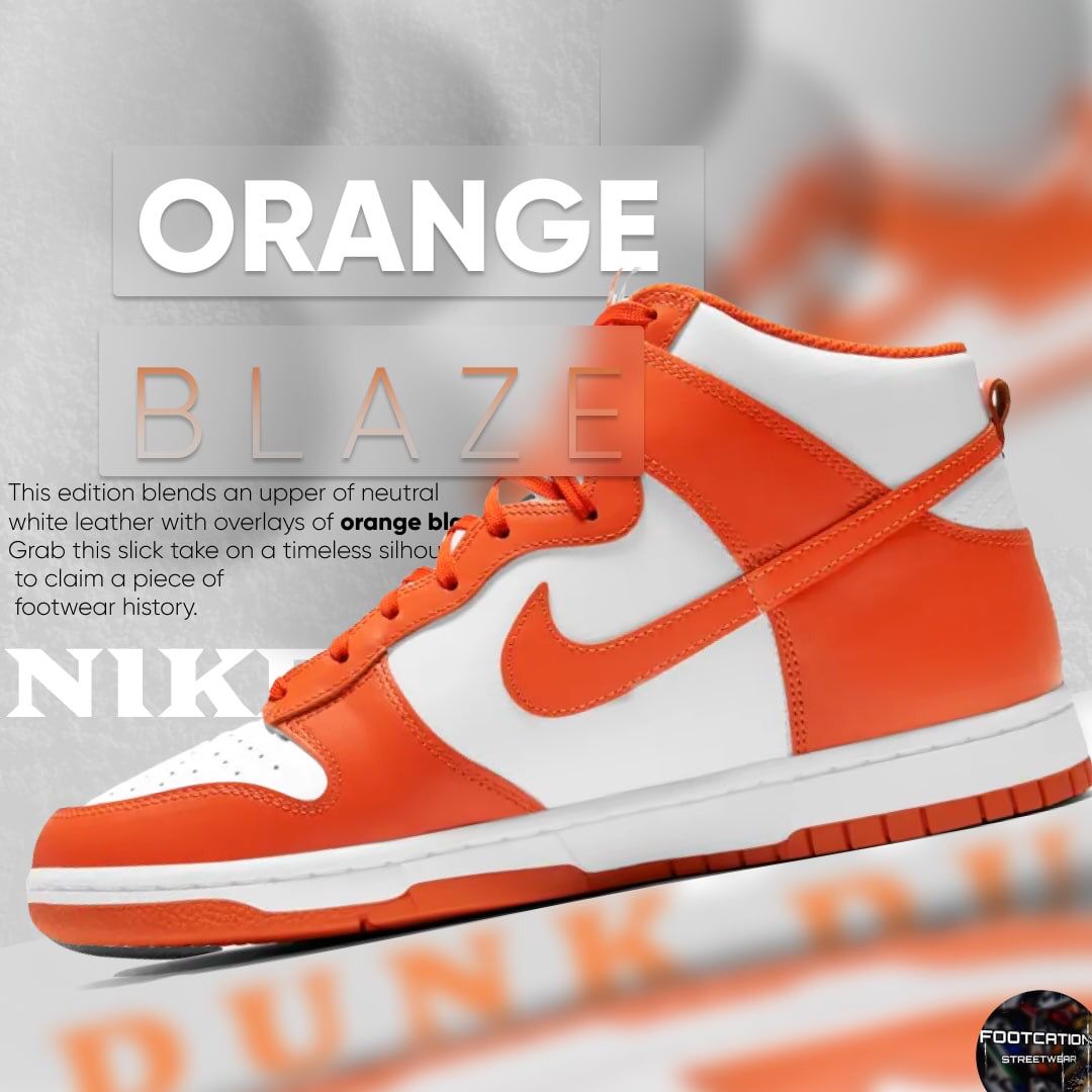 NIKE DUNK HIGH TOP ORANGE BLAZE