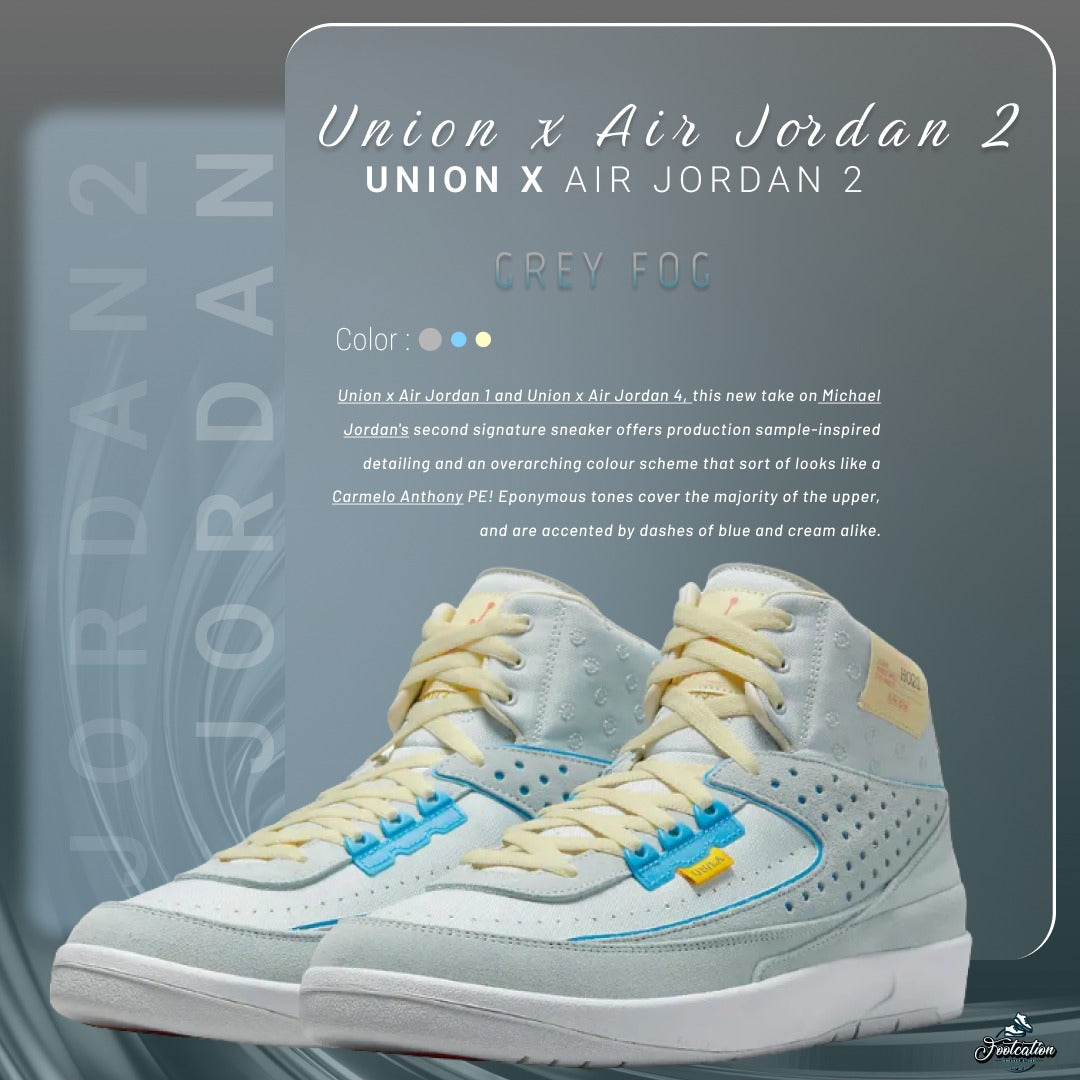 UNION X AIR JORDAN 2 GREY FOG